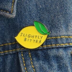 Slightly Bitter Lemon Pin Brooch